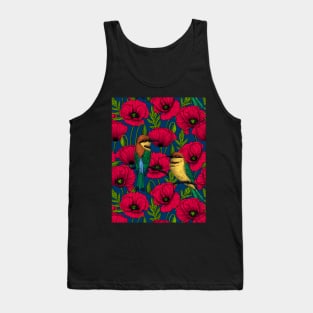 Bee eaters and poppies Tank Top